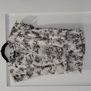 Rachel Roy Toile Print Top S
